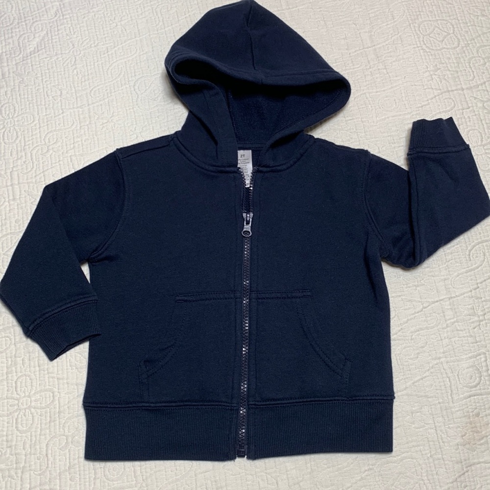 2T (4/$20) Basic Navy Hoodie by George
